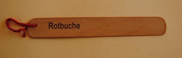 Lesezeichen aus Holz Rotbuche